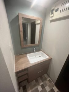 身支度からテンション上がる　洗面化粧台 | 藤沢市周辺エリアのリフォーム（キッチン、浴槽、トイレ、外壁塗装等）｜ 株式会社内藤商事